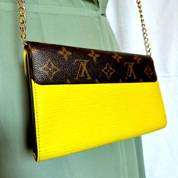 LOUIS VUITTON Marie Rose Epi/Monogram Pistache Long Wallet🔥🔥🔥🔥 - Picture 3 of 13